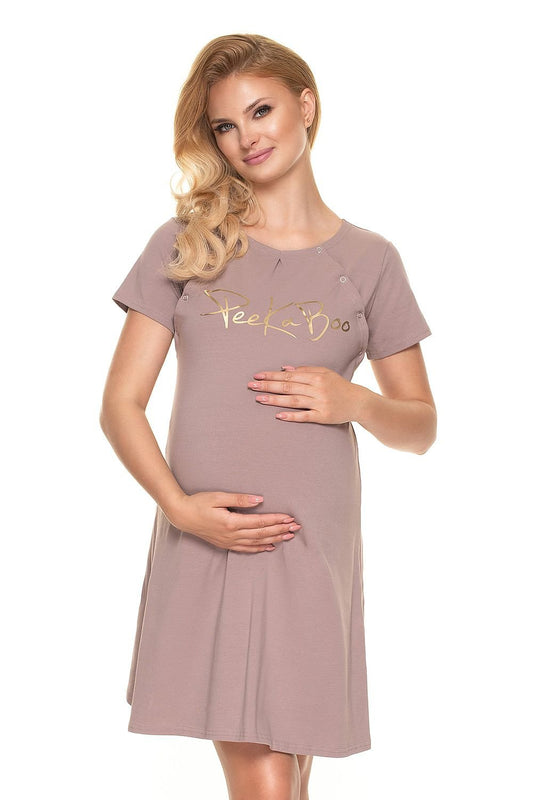 Nightshirt model 157708 Beige by PeeKaBoo - Nightshirts