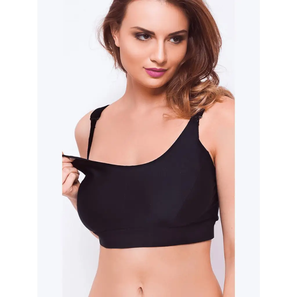 Nursing bra model 137597 Black by Kostar - Bras