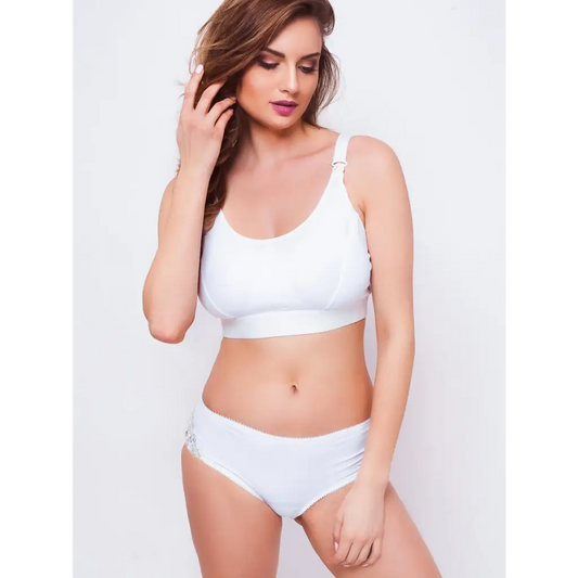 Nursing bra model 137598 White by Kostar - Bras