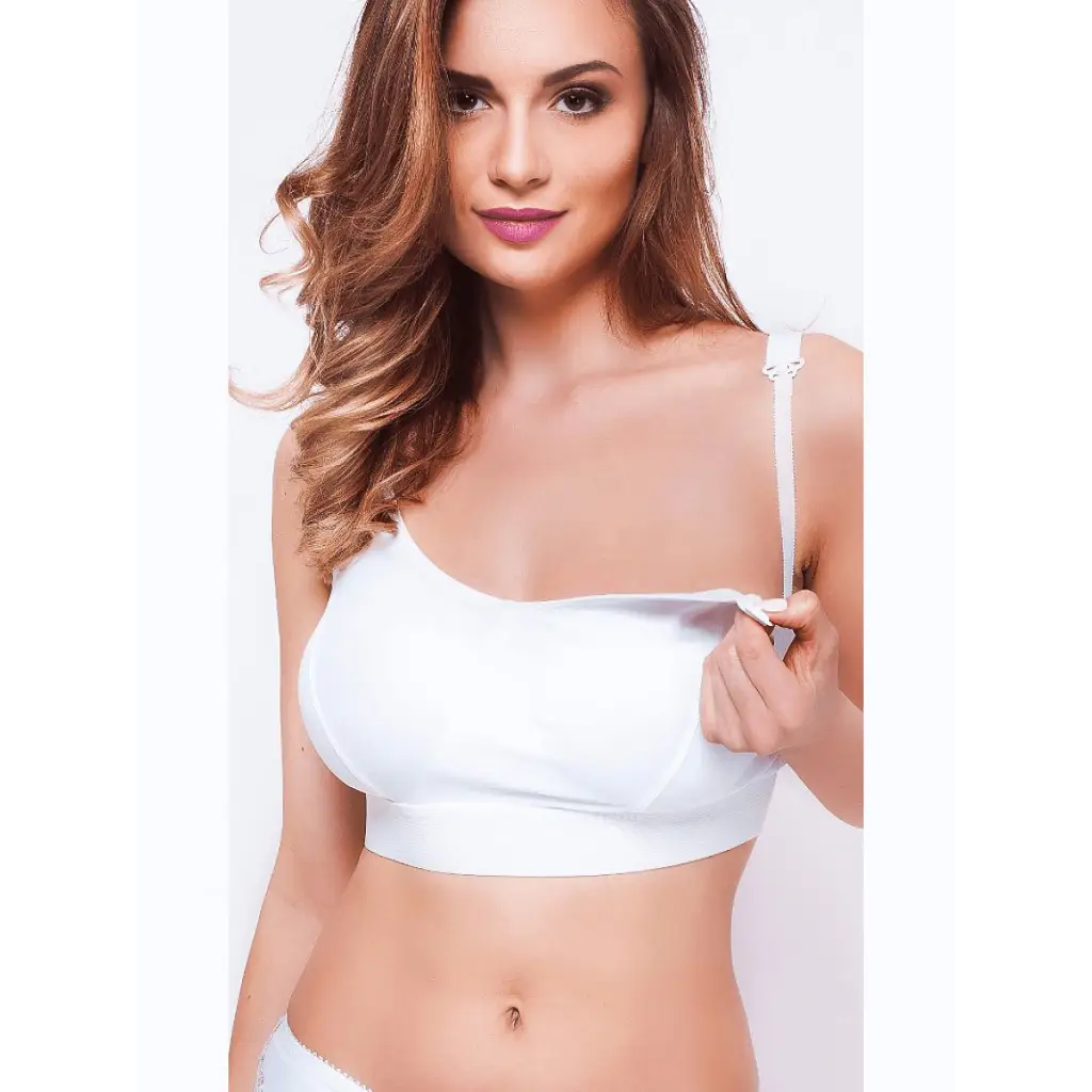 Nursing bra model 137598 White by Kostar - Bras