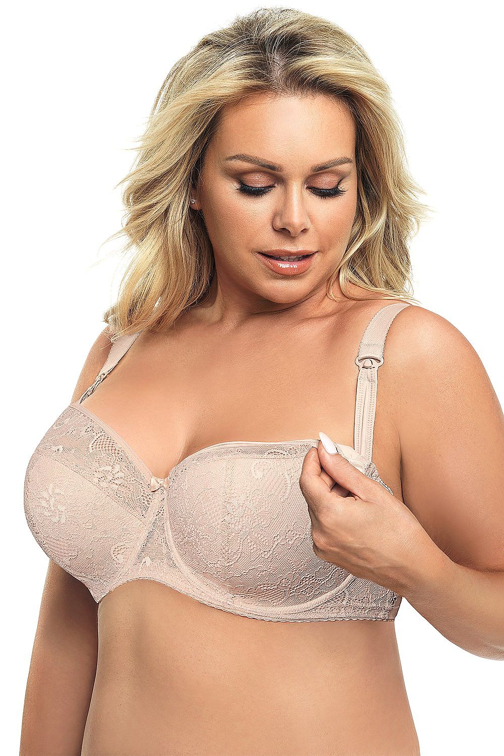 Nursing bra model 155338 Beige by Gorsenia Lingerie - Bras