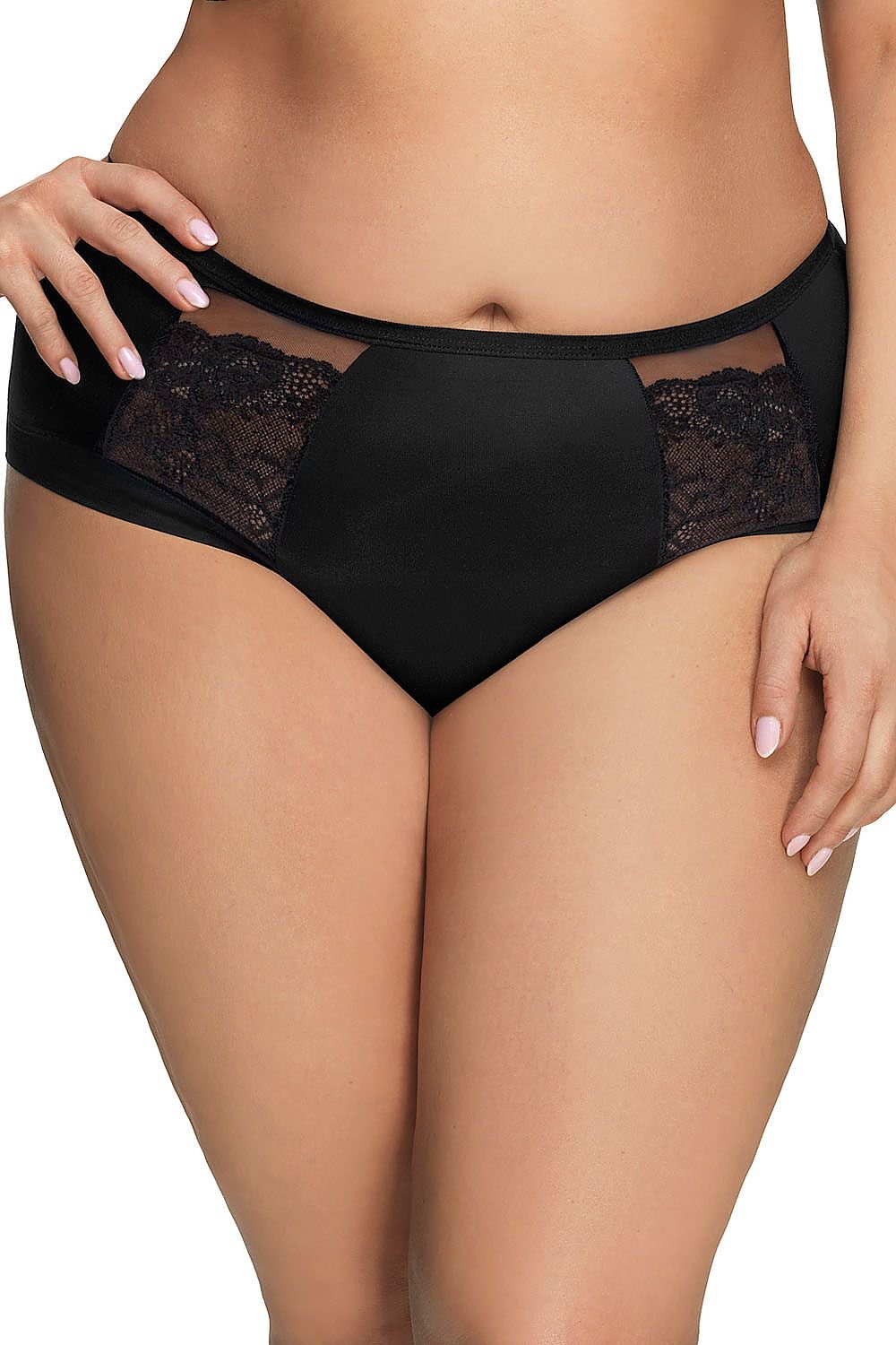 Panties model 136111 Black by Gorsenia Lingerie