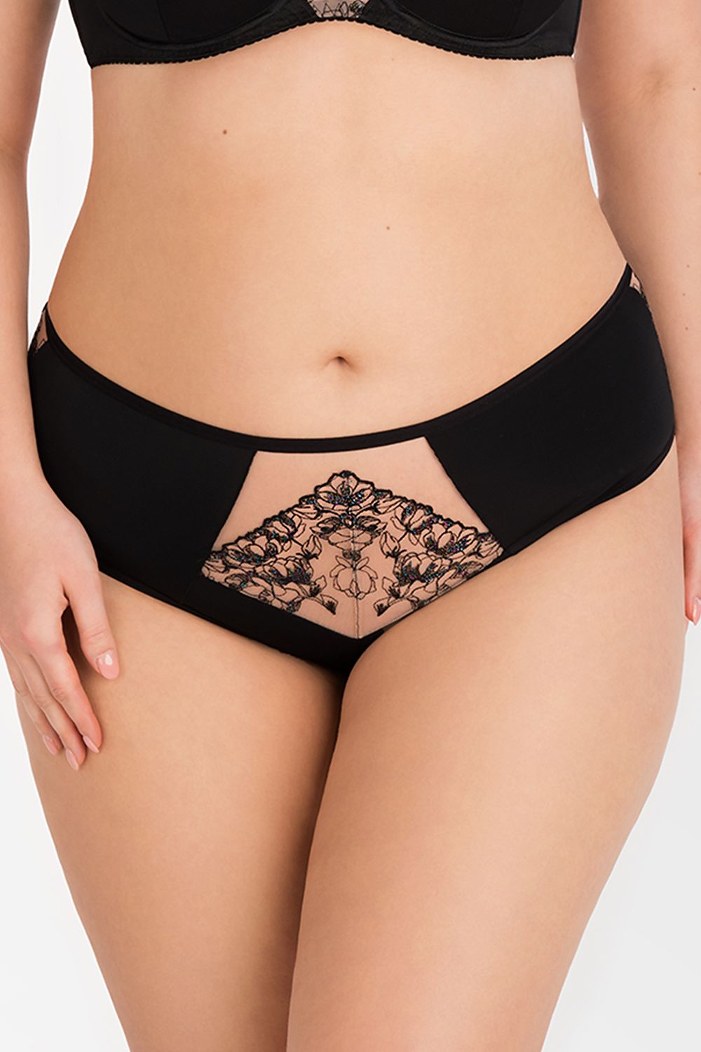 Panties model 190628 Black by Gorsenia Lingerie