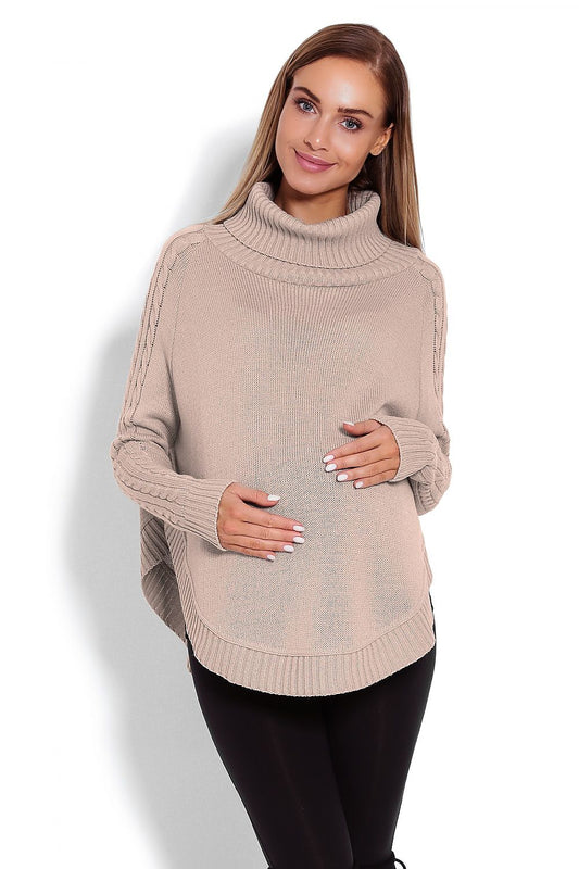 Poncho model 122940 Beige by PeeKaBoo - One Size Ponchos