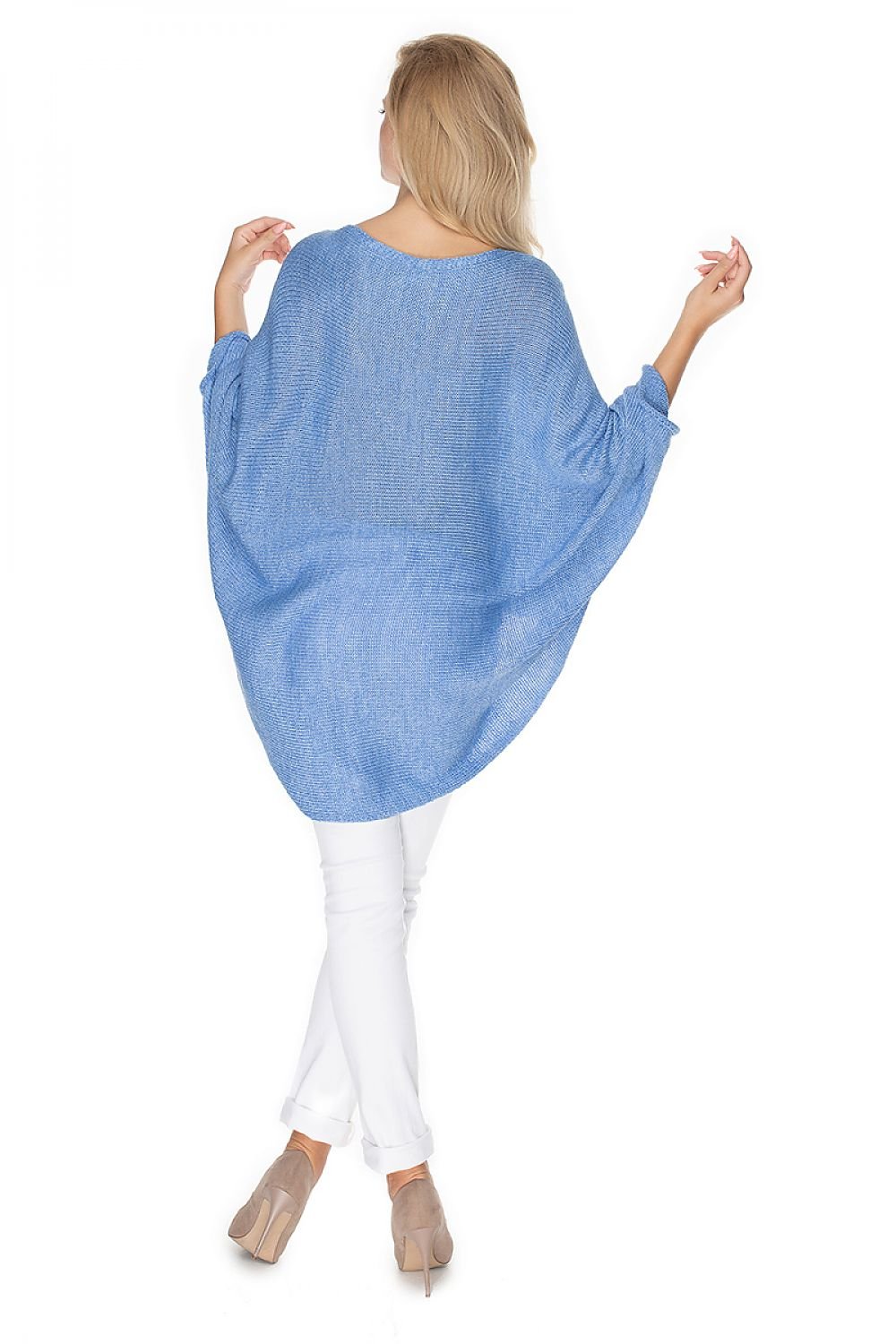 Poncho model 138244 Blue by PeeKaBoo - One Size Ponchos