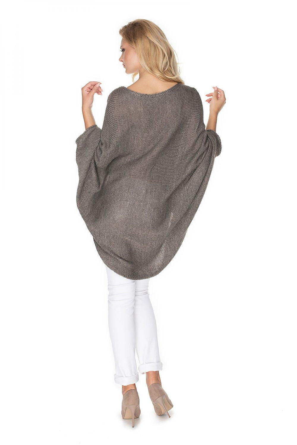 Poncho model 138246 Brown by PeeKaBoo - One Size Ponchos