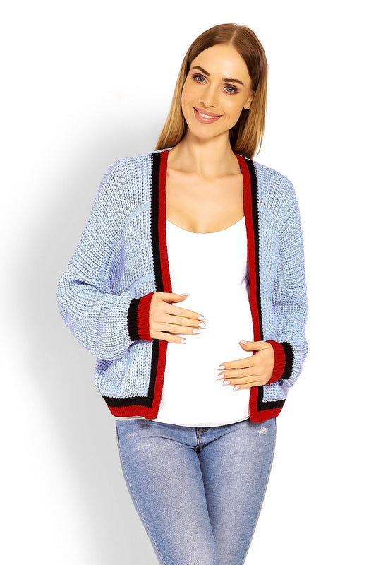 Pregnancy cardigan model 114485 Blue by PeeKaBoo - One Size