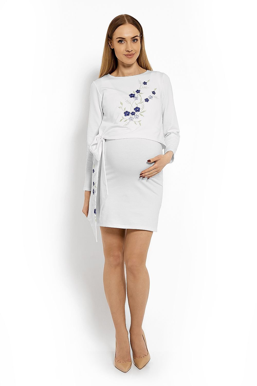 Pregnancy dress model 113212 White by PeeKaBoo - Dresses