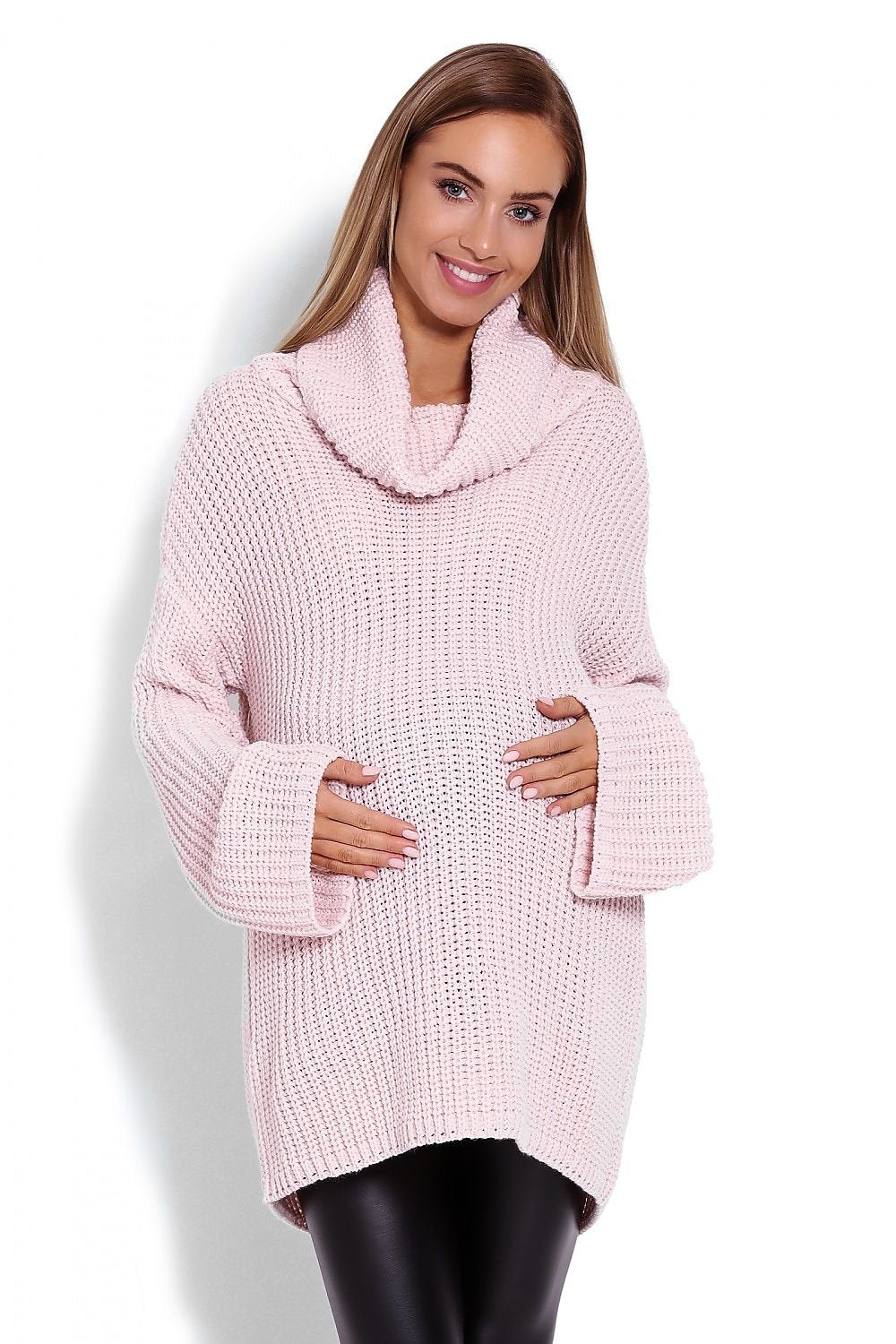 Pregnancy sweater model 122945 Pink by PeeKaBoo - One Size