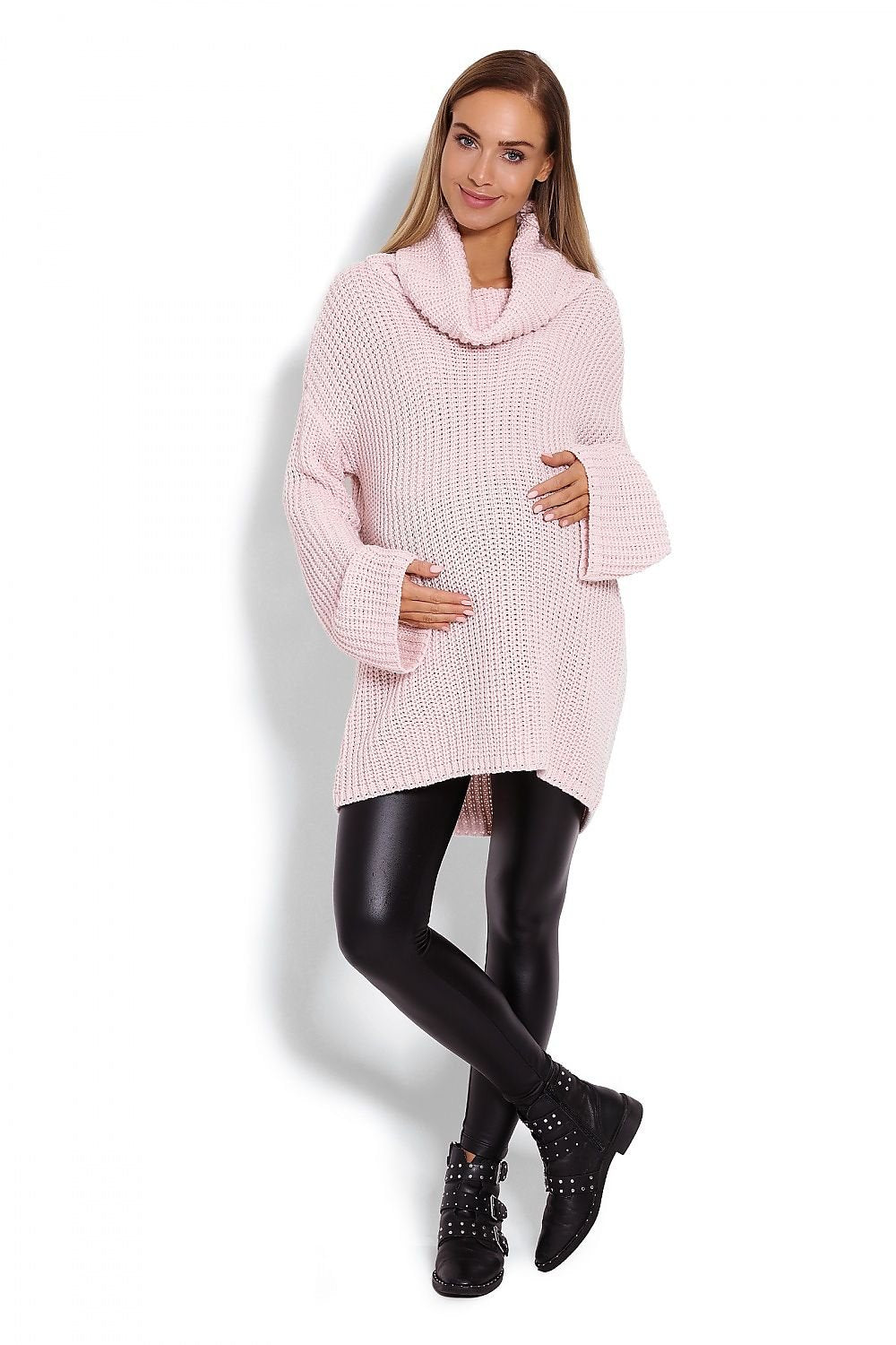 Pregnancy sweater model 122945 Pink by PeeKaBoo - One Size