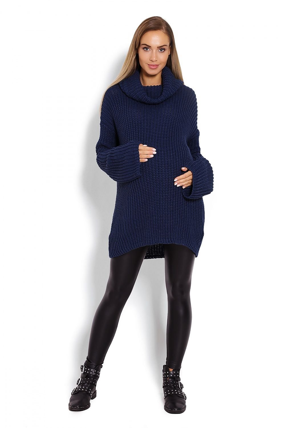 Pregnancy sweater model 122946 Navy Blue by PeeKaBoo