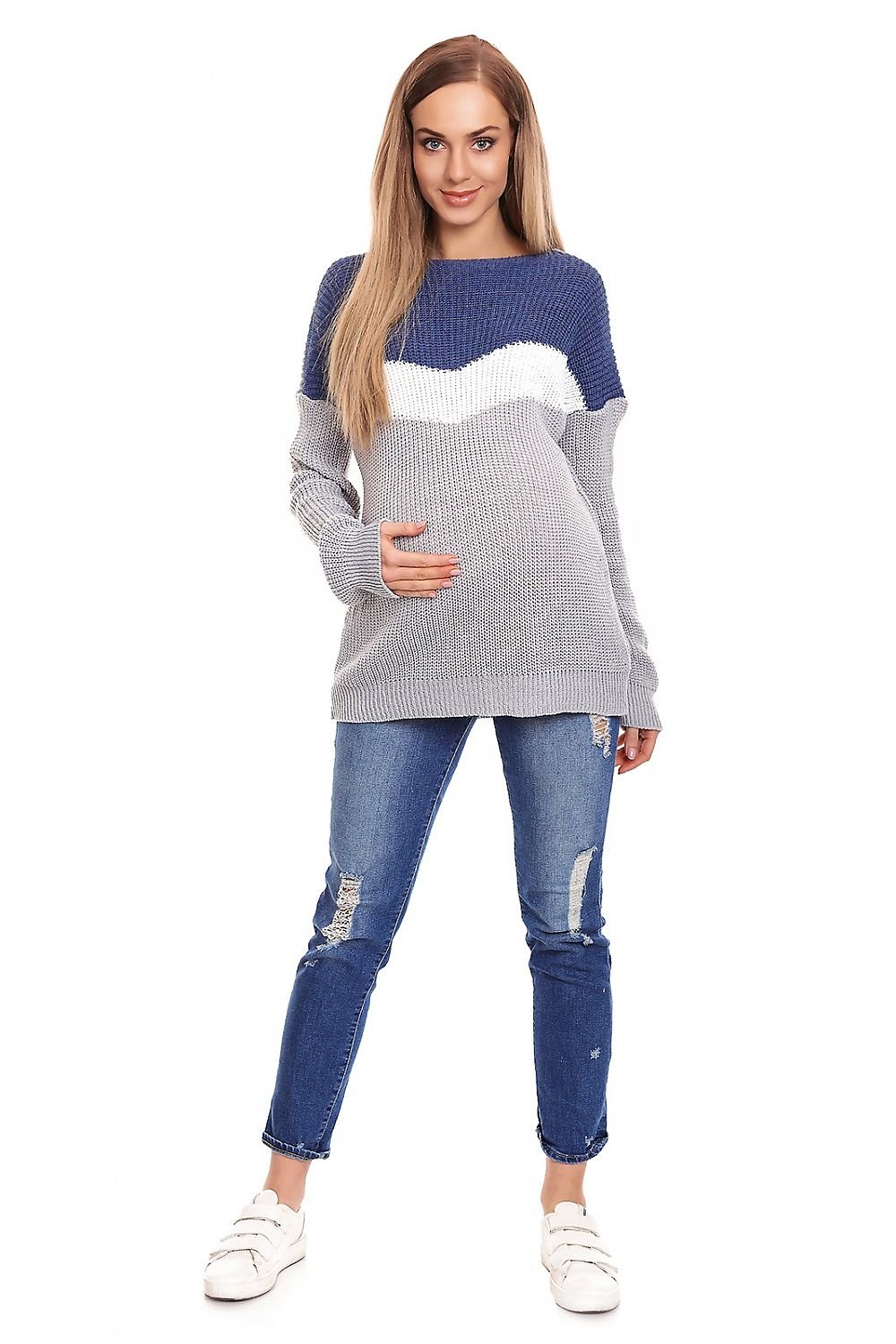 Pregnancy sweater model 132024 Multicolor by PeeKaBoo