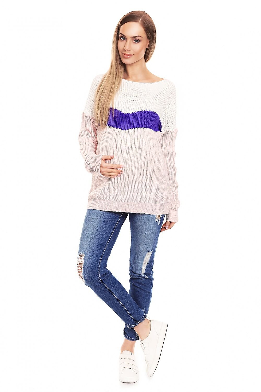 Pregnancy sweater model 132025 Multicolor by PeeKaBoo