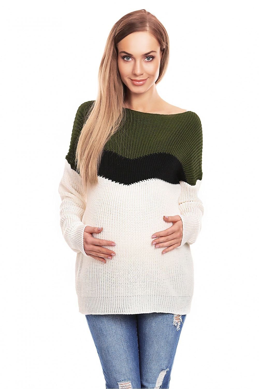 Pregnancy sweater model 132026 Multicolor by PeeKaBoo