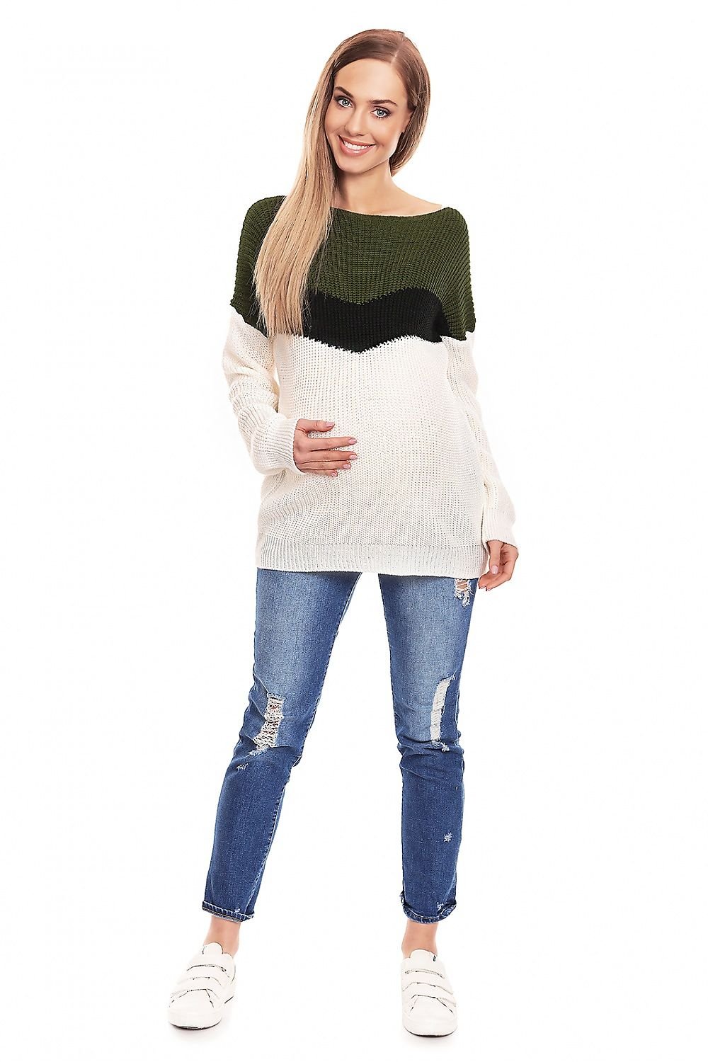 Pregnancy sweater model 132026 Multicolor by PeeKaBoo