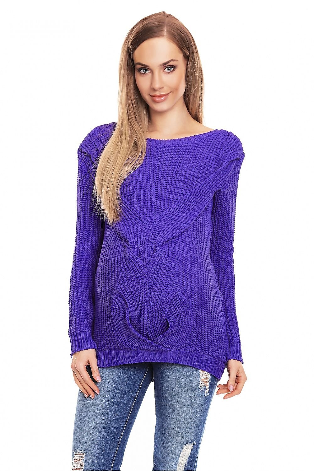 Pregnancy sweater model 132032 Violet by PeeKaBoo