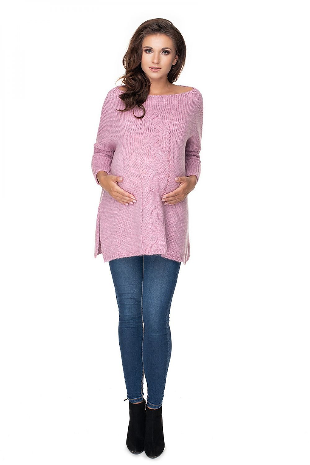 Pregnancy sweater model 135982 Pink by PeeKaBoo - One Size