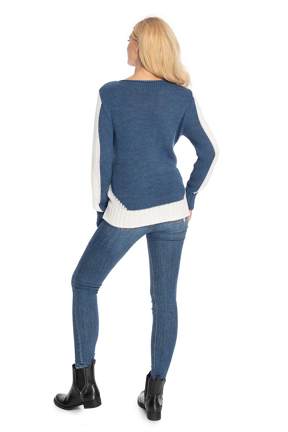 Pregnancy sweater model 147497 Blue by PeeKaBoo - One Size