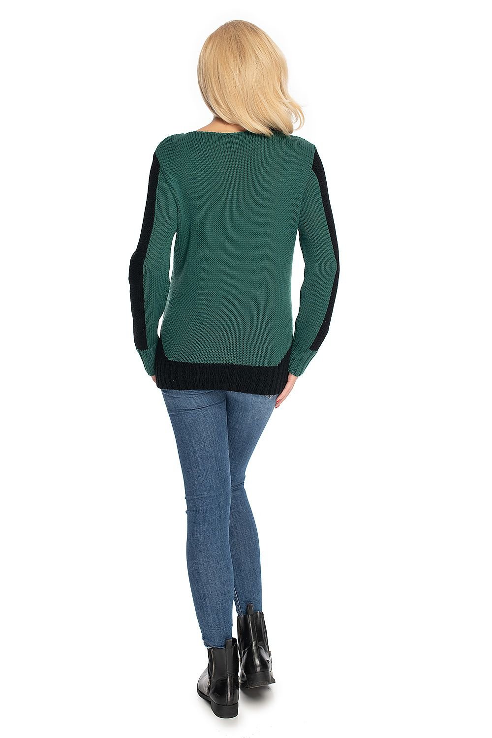 Pregnancy sweater model 147498 Green by PeeKaBoo - One Size