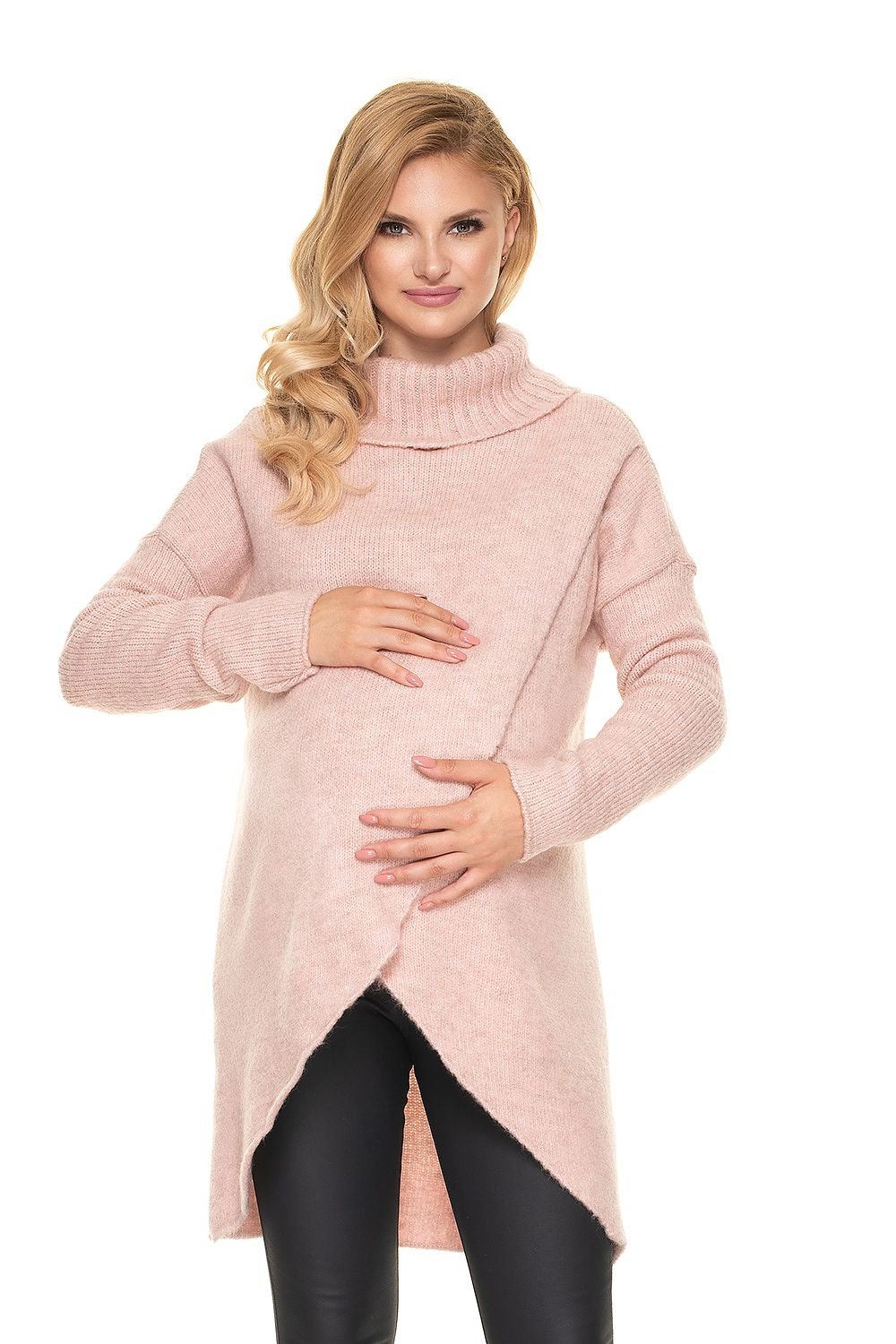 Pregnancy sweater model 157713 Pink by PeeKaBoo - One Size