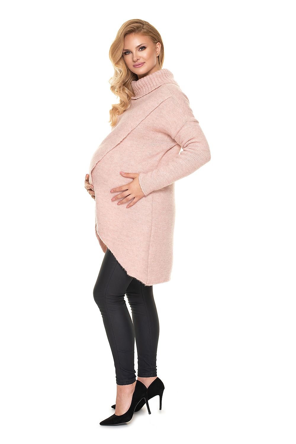 Pregnancy sweater model 157713 Pink by PeeKaBoo - One Size