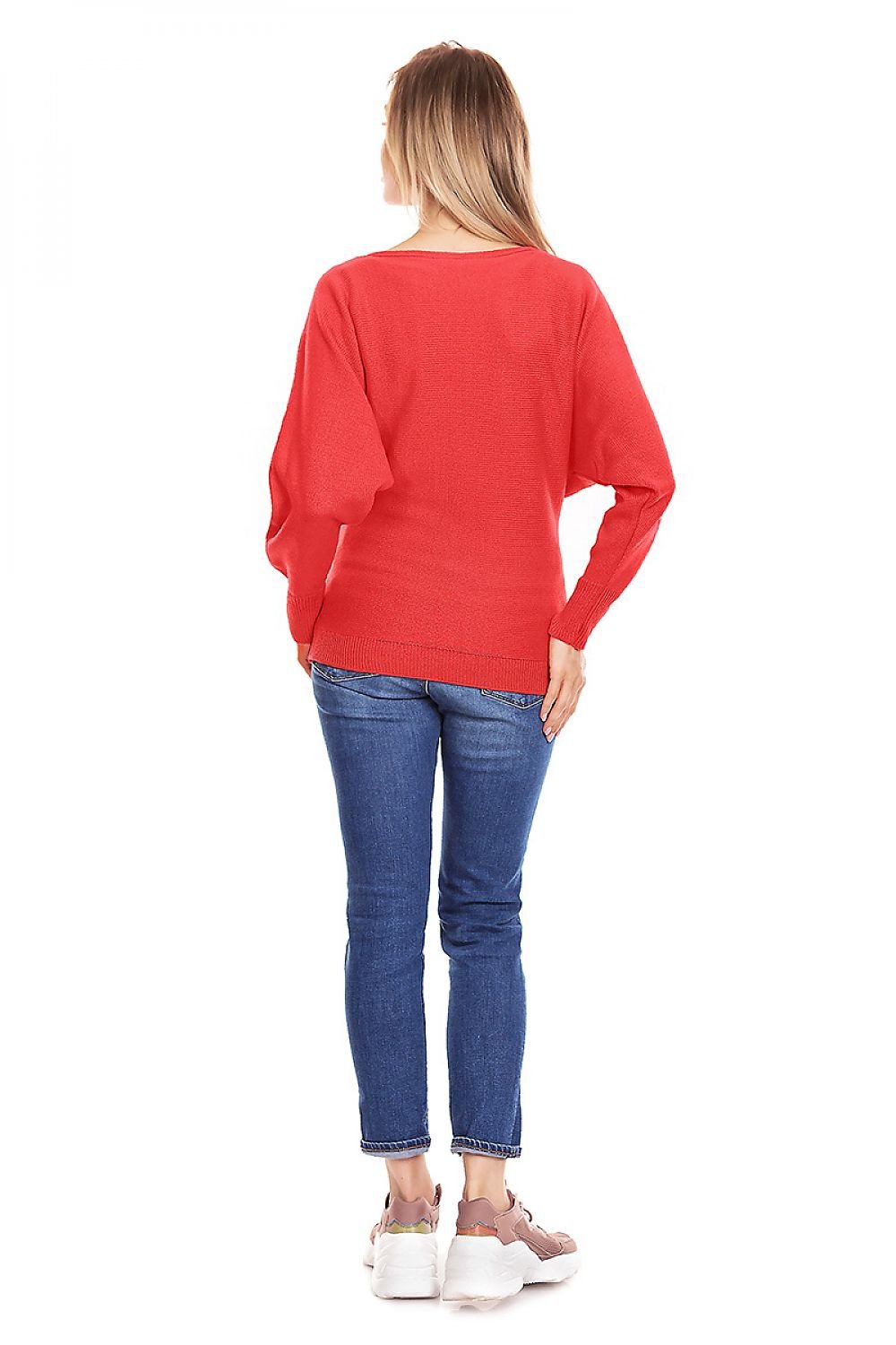 Pregnancy sweater model 84271 Red by PeeKaBoo - One Size