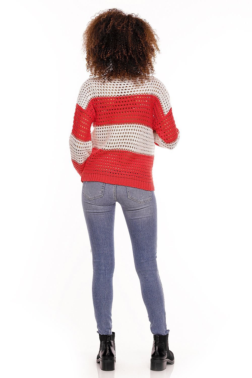 Pregnancy sweater model 94452 Red by PeeKaBoo - One Size