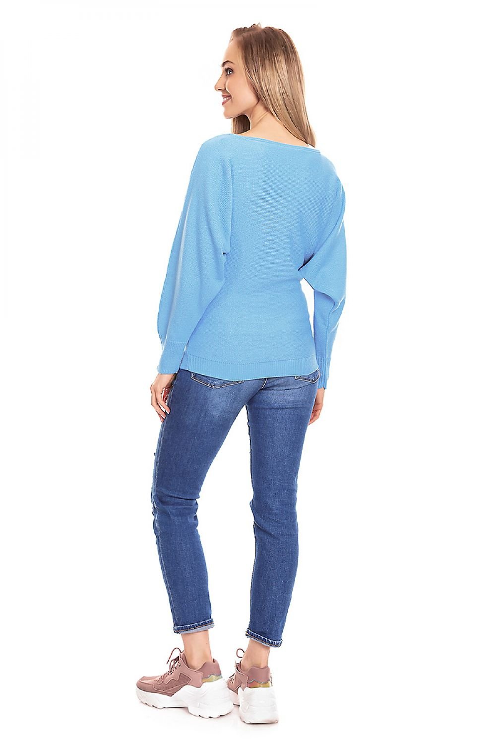 Pregnancy sweater model 94497 Blue by PeeKaBoo - One Size