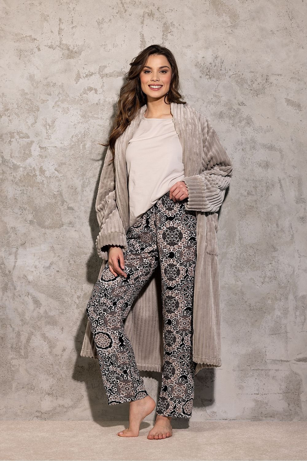 Pyjama model 205978 Beige by Momenti Per Me - Pyjamas
