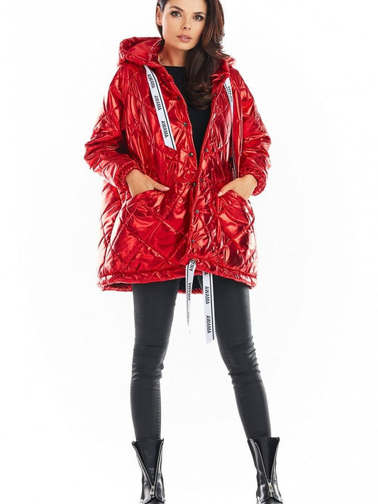 Quilted Jacket model 149756 Red by awama - One Size -