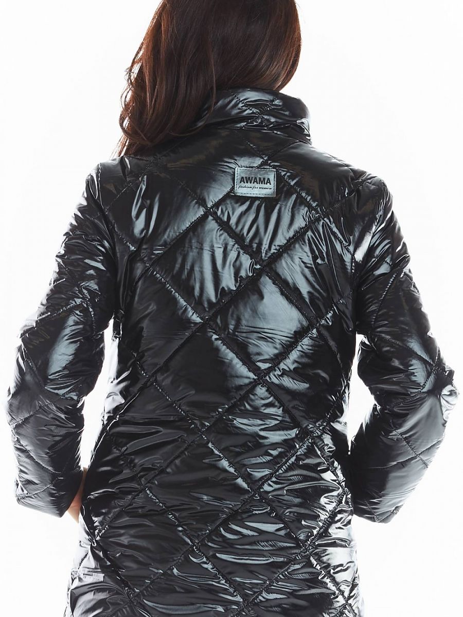 Quilted Jacket model 150775 Black by awama - Quilted Jackets