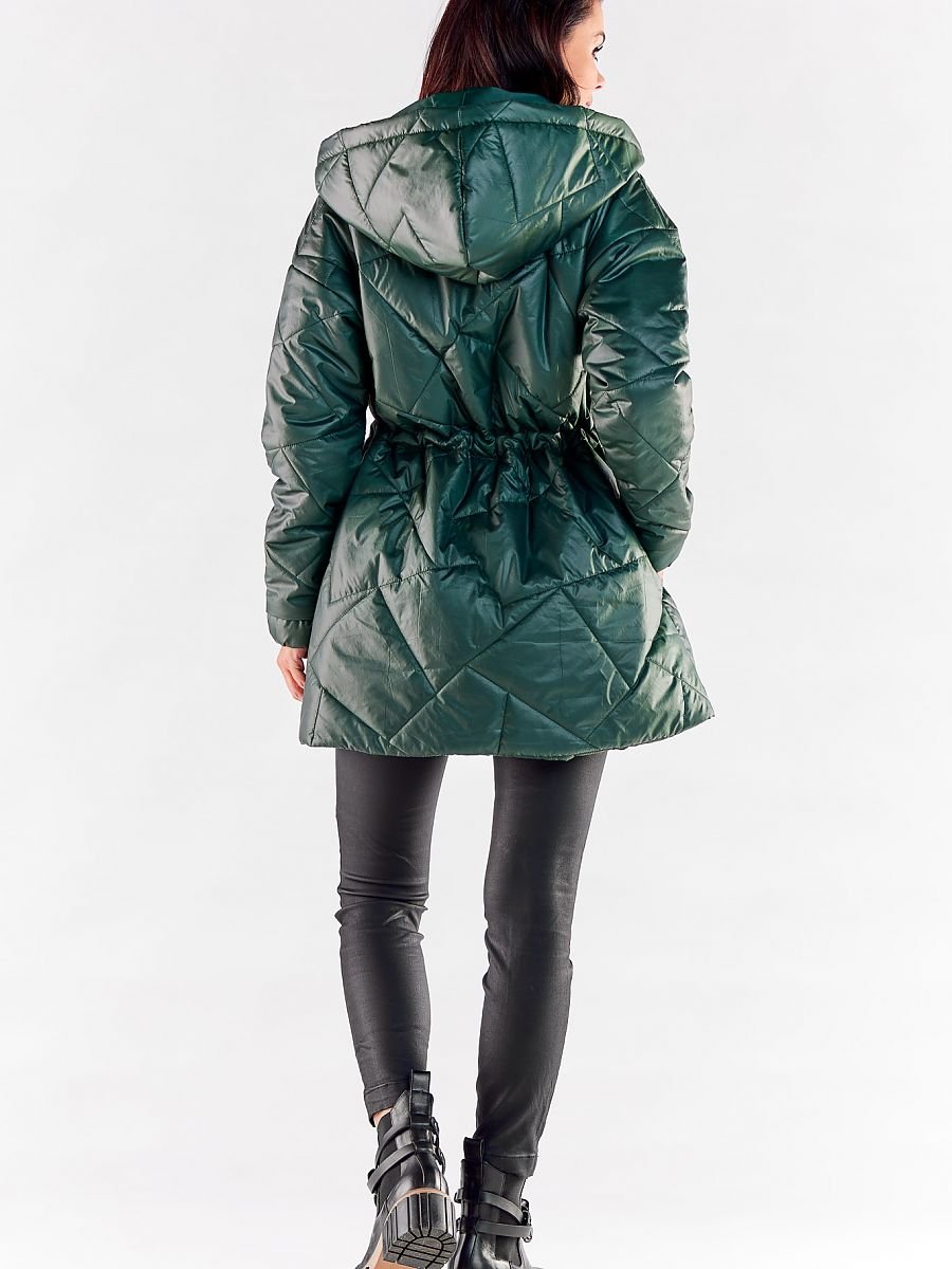 Quilted Jacket model 173883 Green by awama - Quilted Jackets