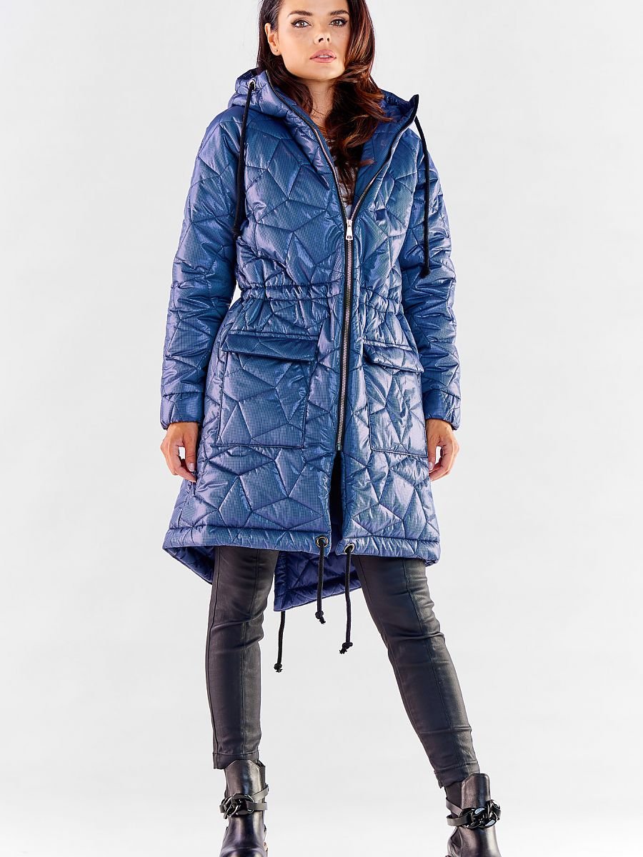 Quilted Jacket model 173886 Navy Blue by awama - S/M -