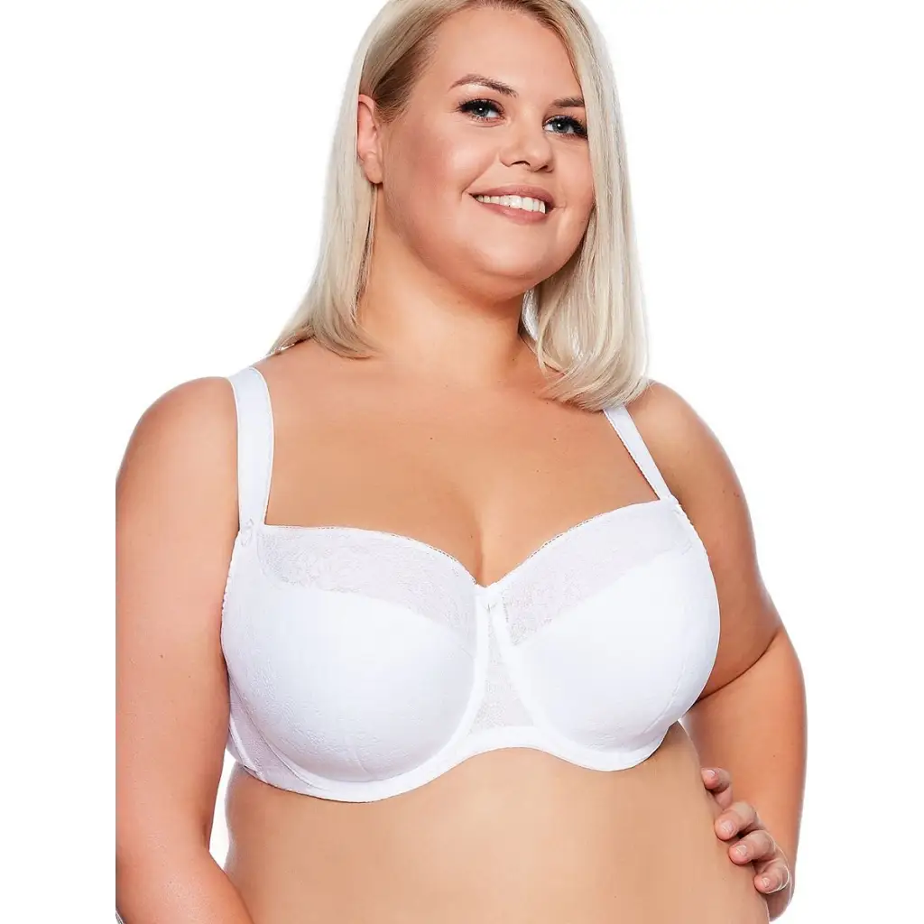 Semi-soft bra model 125483 White by Gaia - Bras