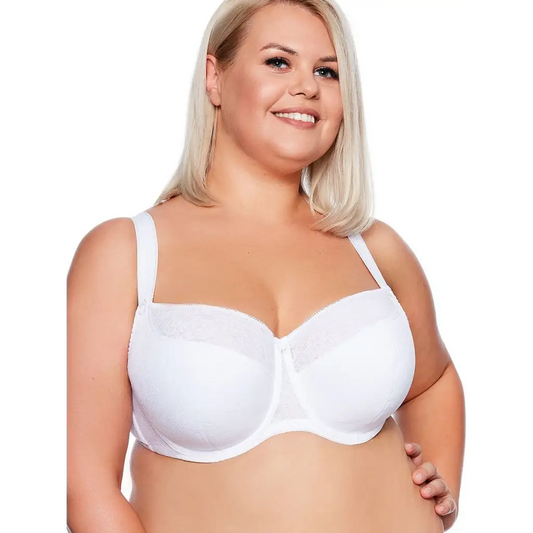 Semi-soft bra model 125483 White by Gaia - Bras