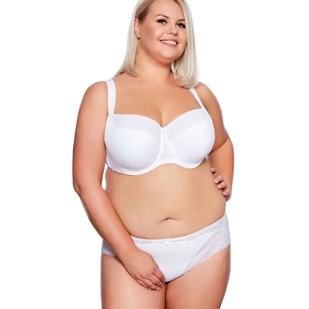 Semi-soft bra model 125483 White by Gaia - Bras