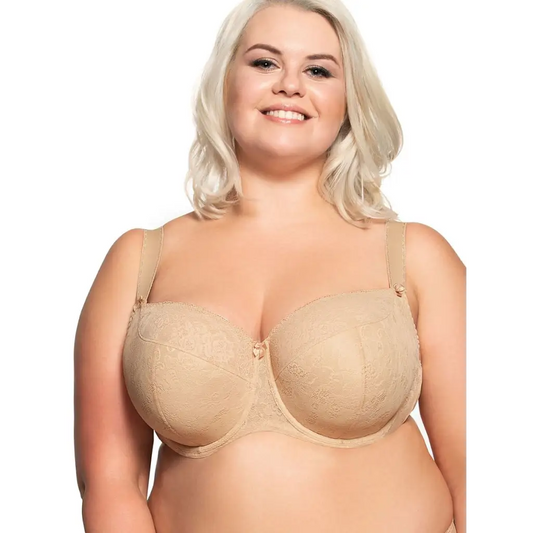 Semi-soft bra model 128277 Beige by Gaia - Bras