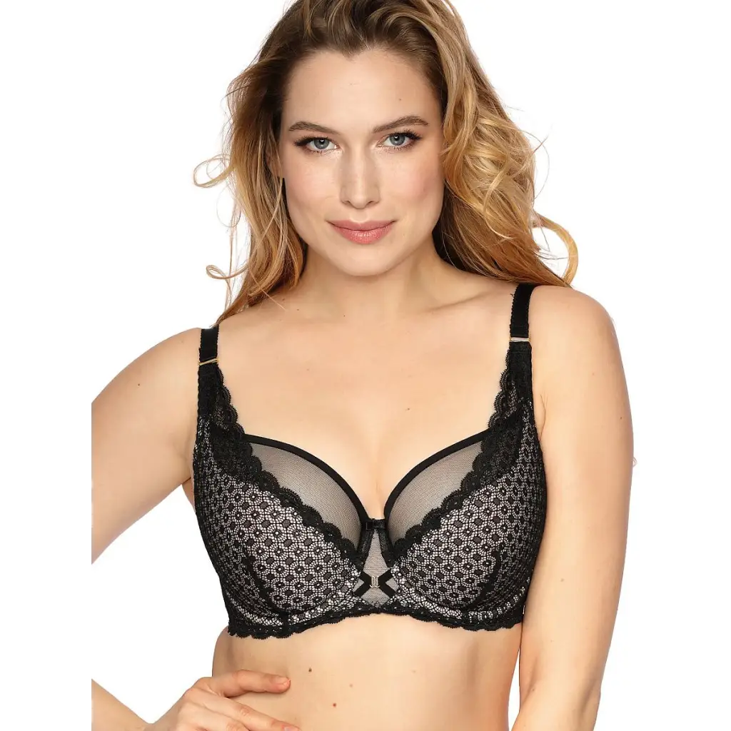 Semi-soft bra model 138174 Black by Gaia - Bras