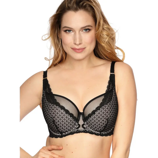 Semi-soft bra model 138174 Black by Gaia - Bras