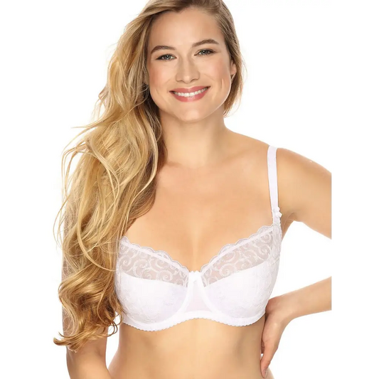 Semi-soft bra model 140082 White by Gaia - Bras