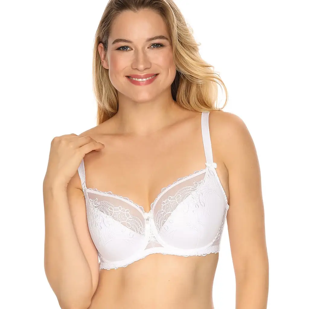 Semi-soft bra model 140732 White by Gaia - Bras