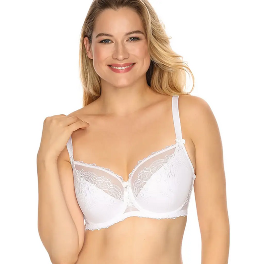 Semi-soft bra model 140732 White by Gaia - Bras