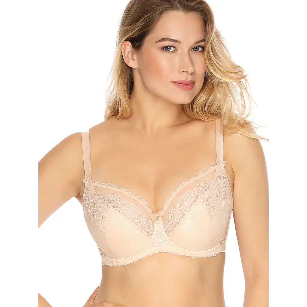 Semi-soft bra model 140804 Beige by Gaia - Bras