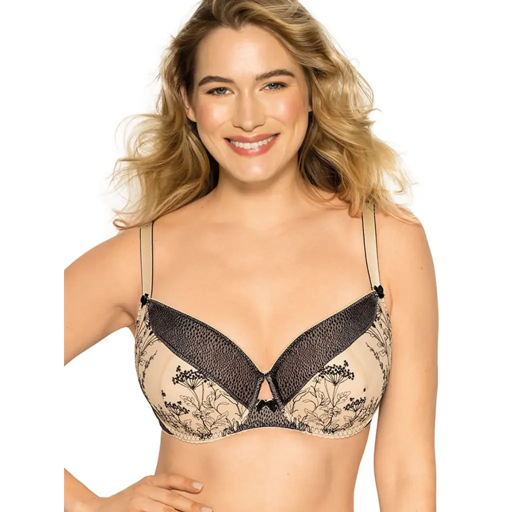 Semi-soft bra model 151485 Beige by Gaia - Bras