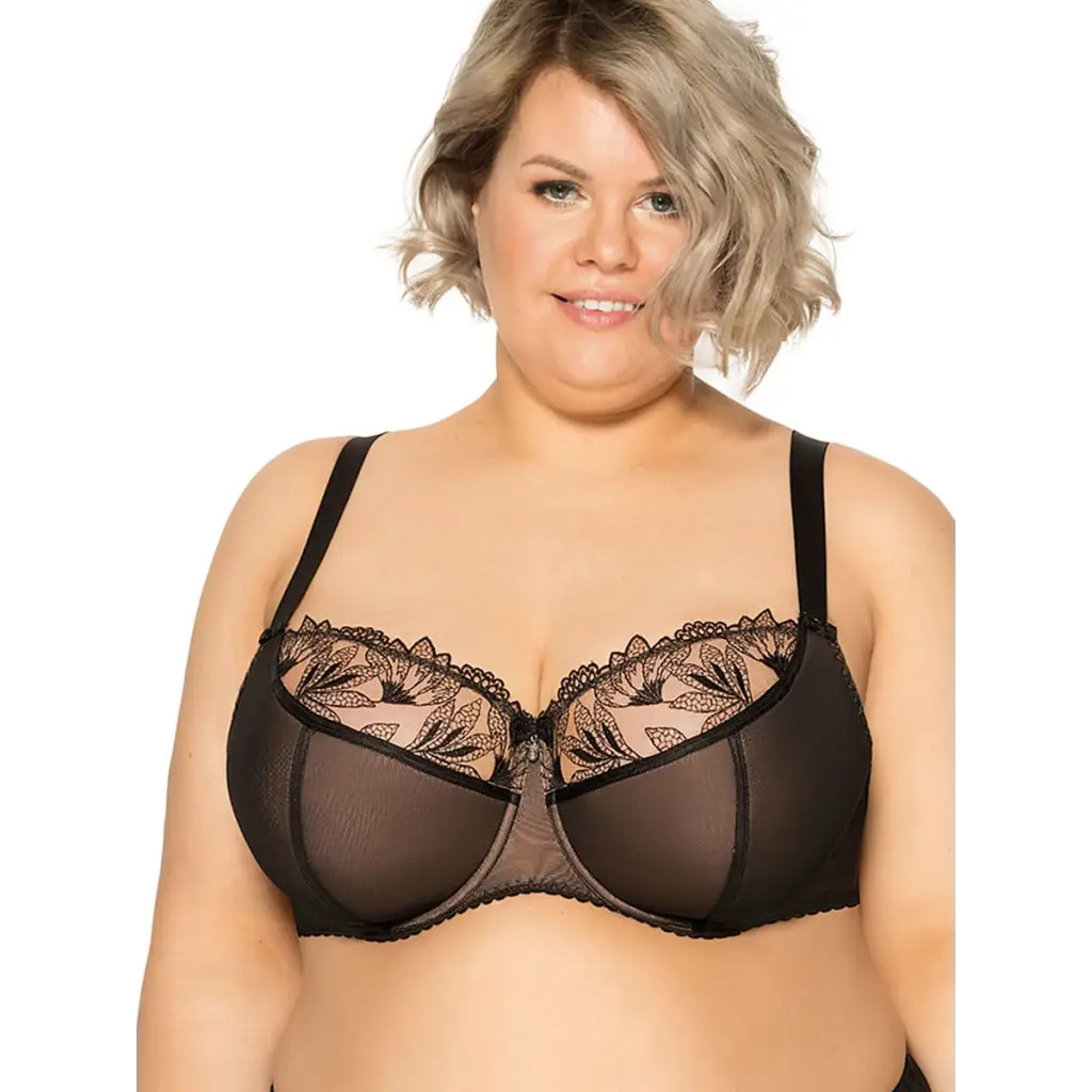 Semi-soft bra model 156704 Black by Gaia - Bras