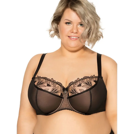 Semi-soft bra model 156704 Black by Gaia - Bras