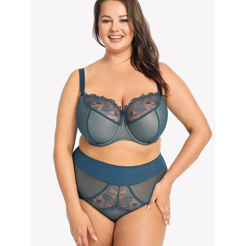 Semi-soft bra model 163347 Navy Blue by Gaia - Bras