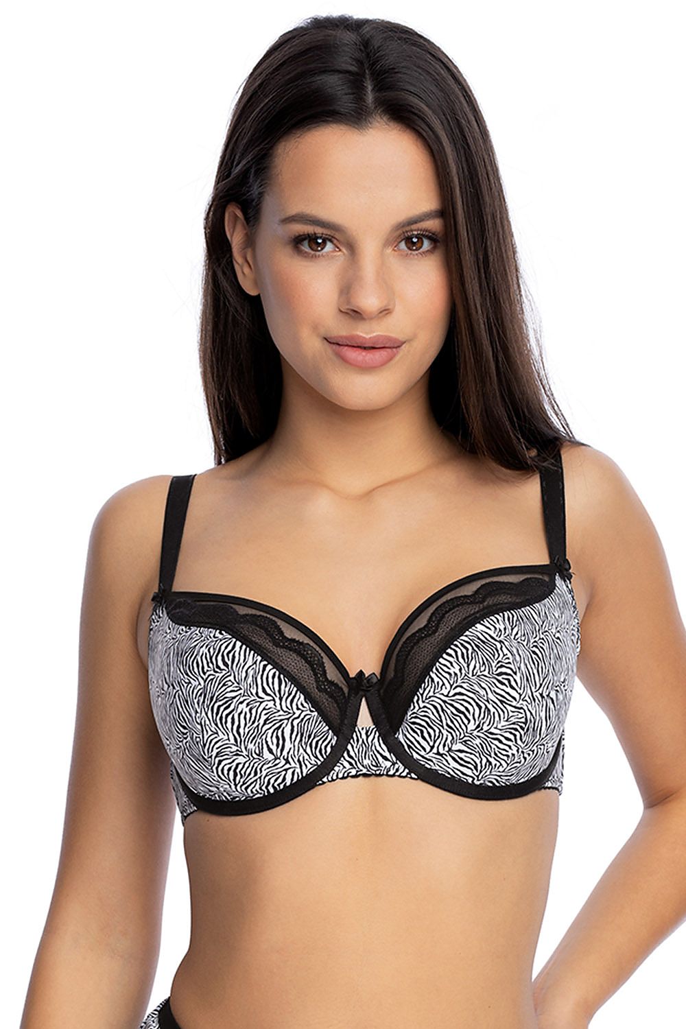 Semi-soft Bra model 173298 Black by Gaia - Semi Soft Bras