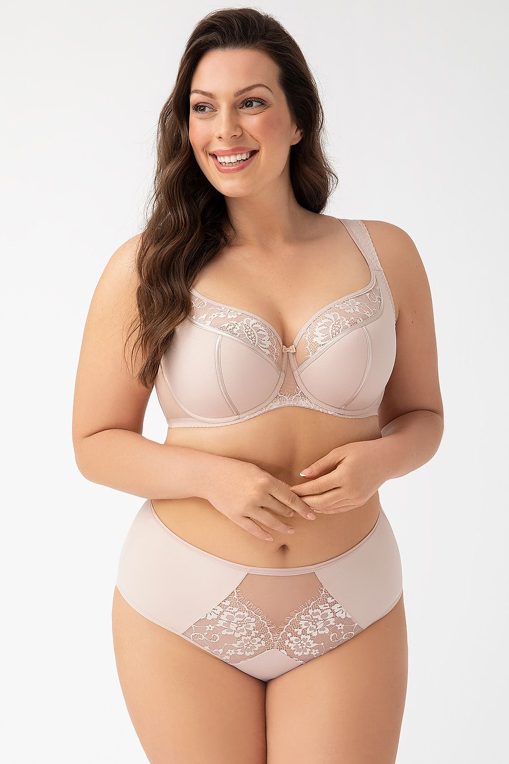 Semi-soft bra model 182035 Beige by Gorsenia Lingerie