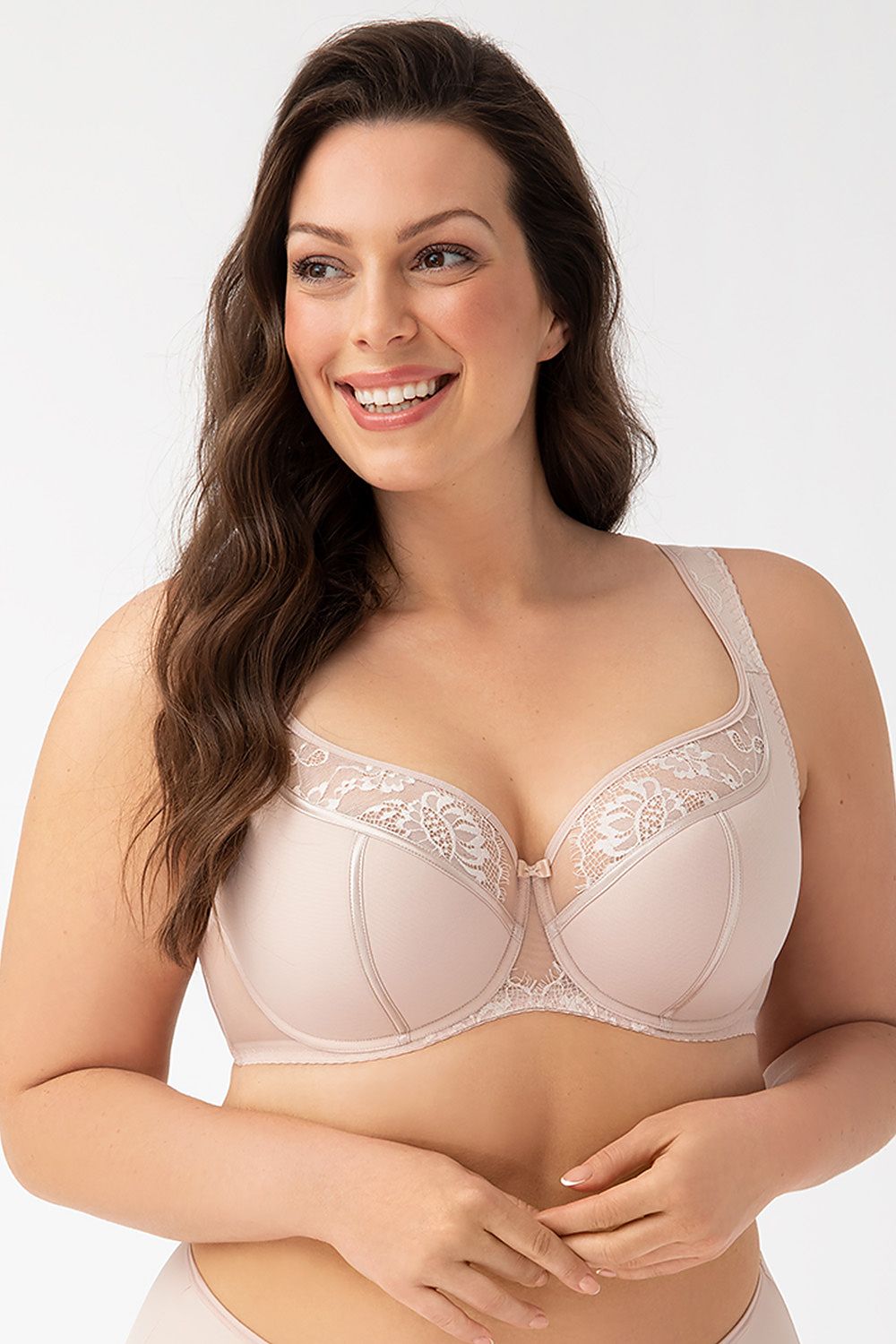 Semi-soft bra model 182035 Beige by Gorsenia Lingerie